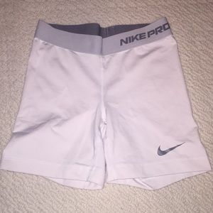 White nike pro spandex